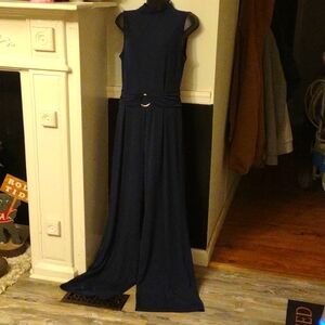 Michael Kors Casual Jumpsuit, Size Medium, women's, Navy Color, Zips in the back
